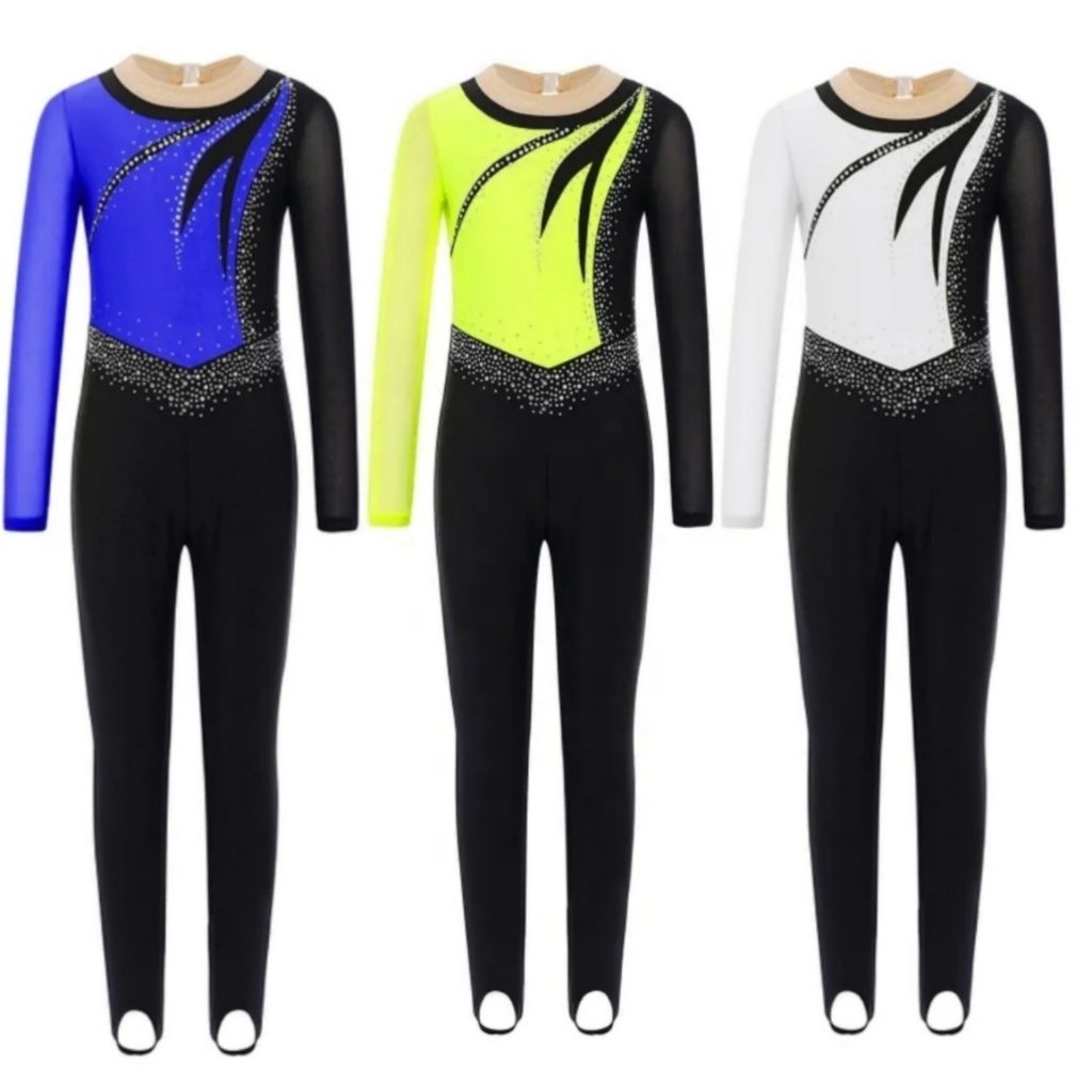 (READY STOCK 179) Leotard Gymnastic anak  baju gymnastic anak baju senam gymnastic anak