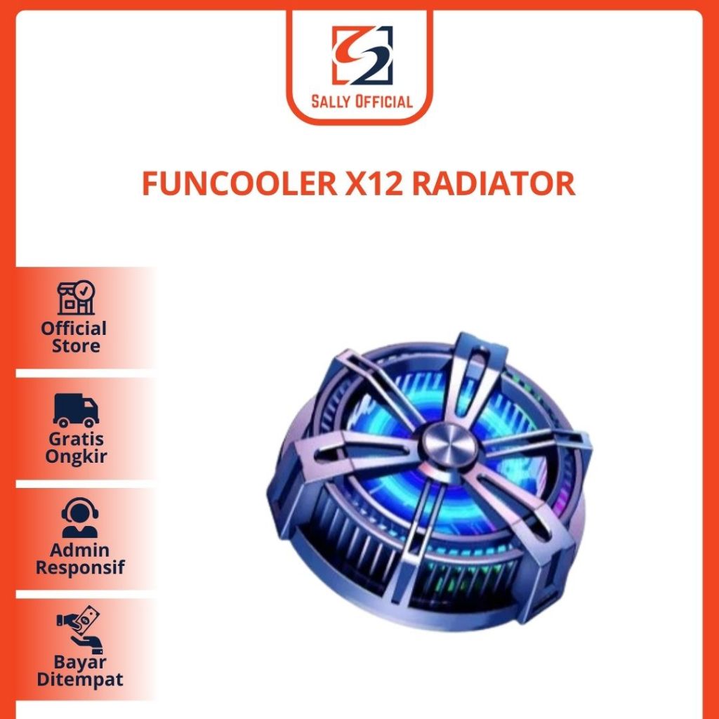 Funcooler X12 Radiator Pendingin HP Magnet Fan Cooler Cooling Fan HP