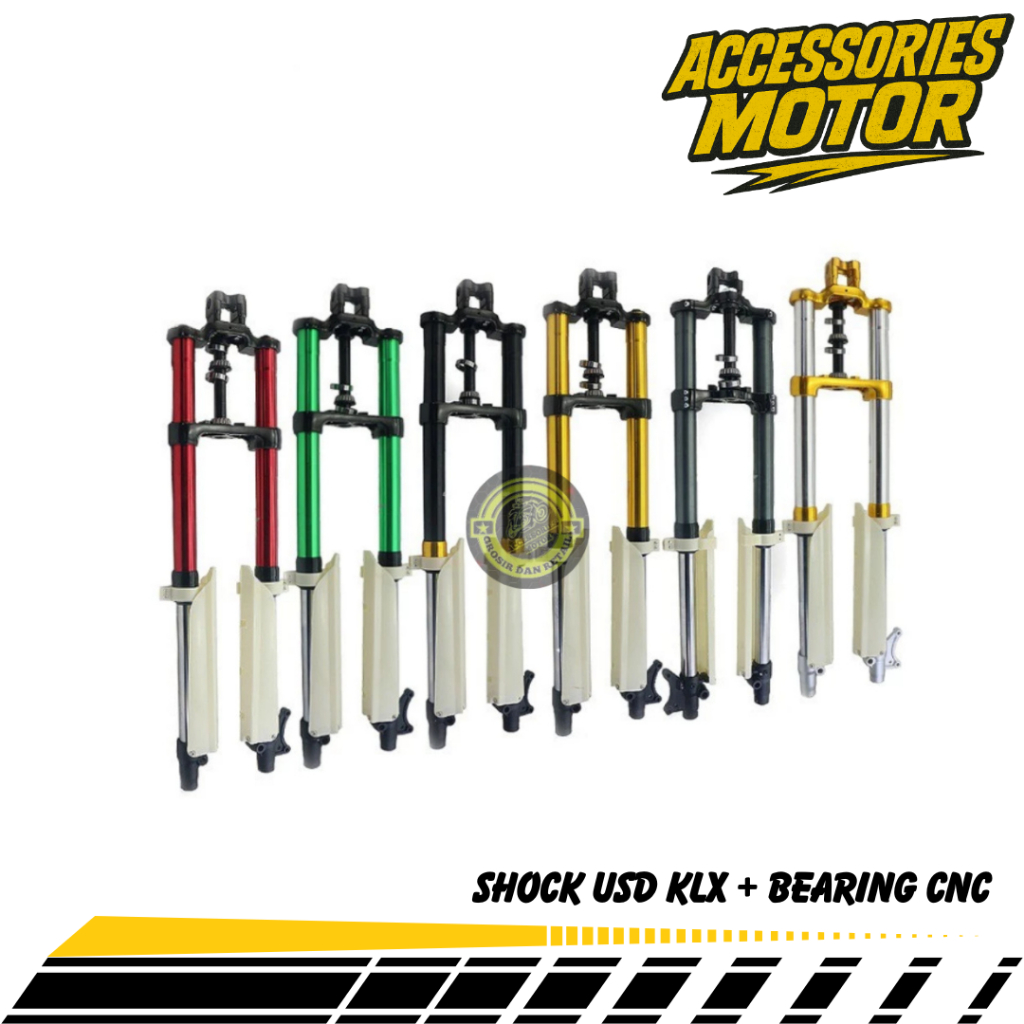 Shock Upside Down USD + Bearing KLX 3107 2 Tone - Scarlet Racing