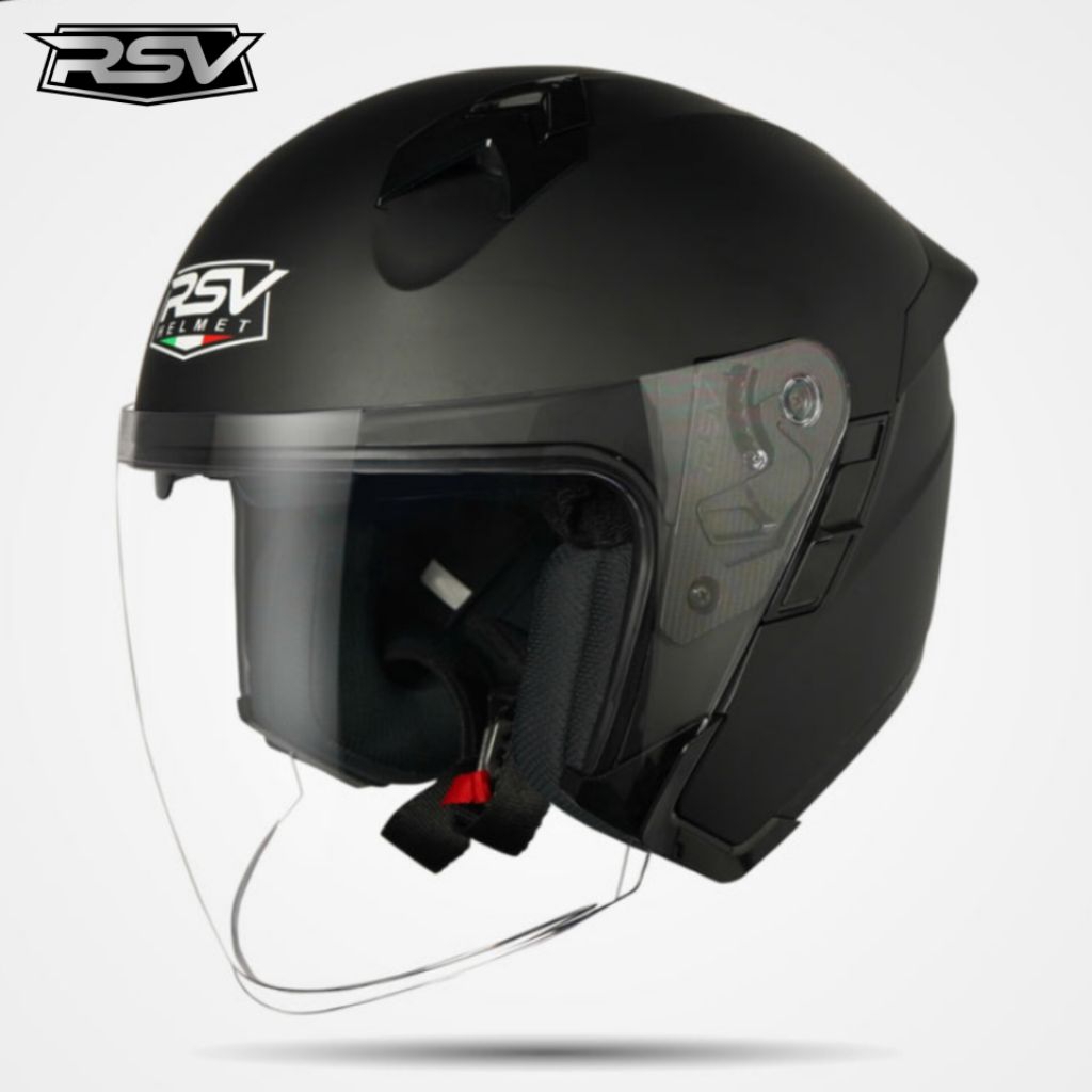 RSV HELMET SV300 BLACK DOFF DOUBLE VISOR HELM RSV SV300