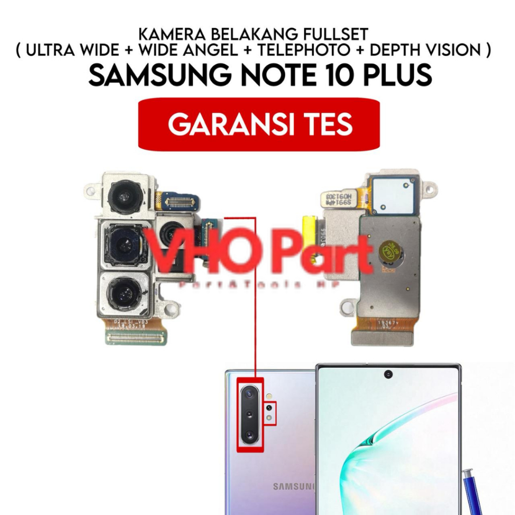 [GARANSI TES] Kamera Belakang Fullset Samsung Note 10 Plus / Note 10+