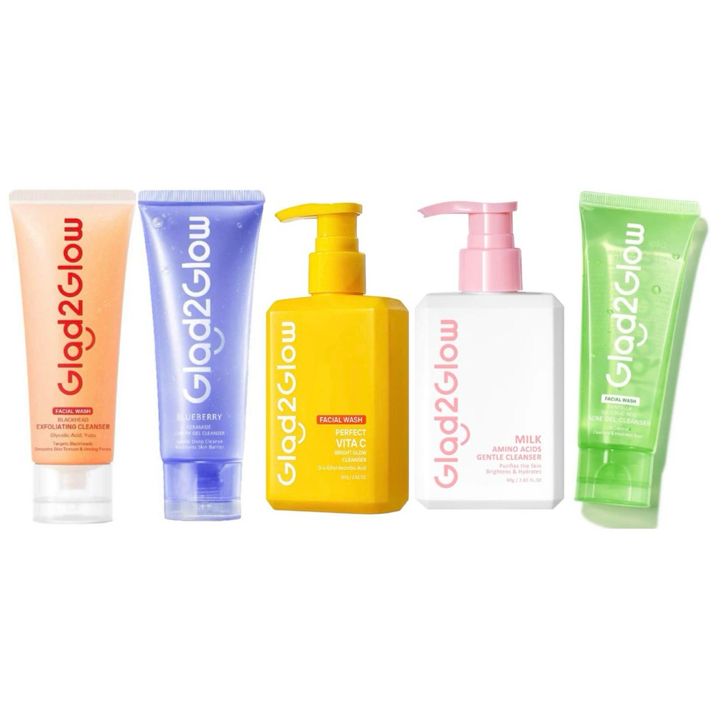 GLAD2GLOW FACIAL WASH GLAD2GLOW FACIAL FOAM G2g BLUEBERRY FACEWASH SABUN WAJAH GLAD2GLOW SABUN MUKA 