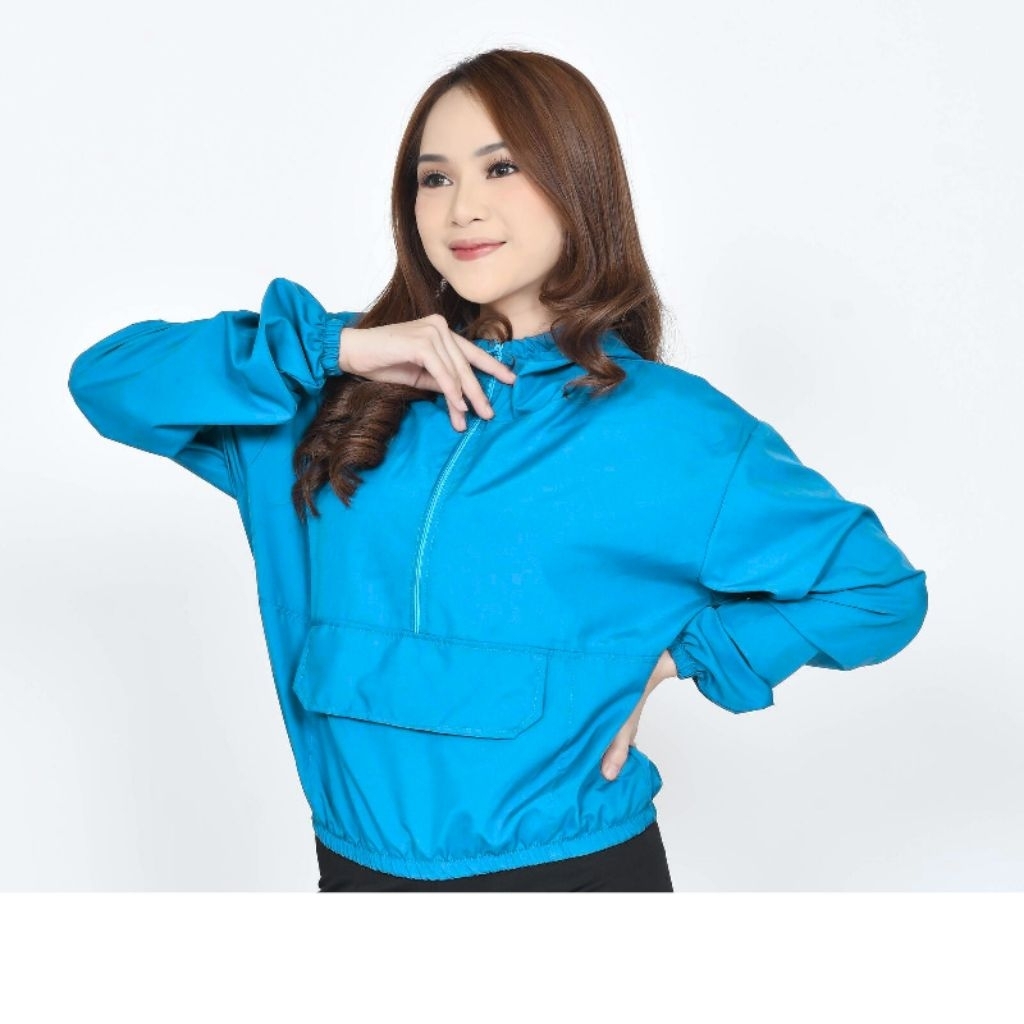 jaket Crop top wanita parasut jaket runing wanita dewasa jaket bersepeda jaket parasut Crop wanita a
