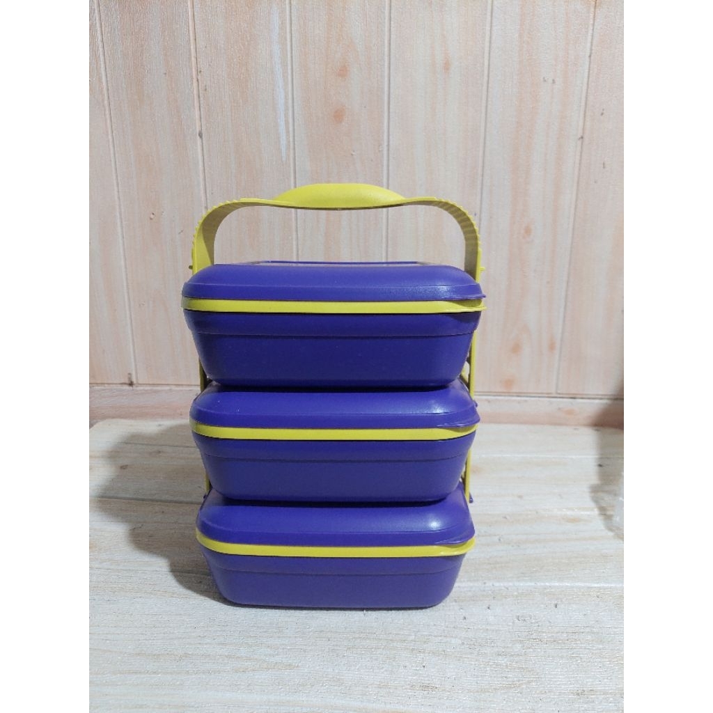 (new) tupperware pst rantang picnic set trio