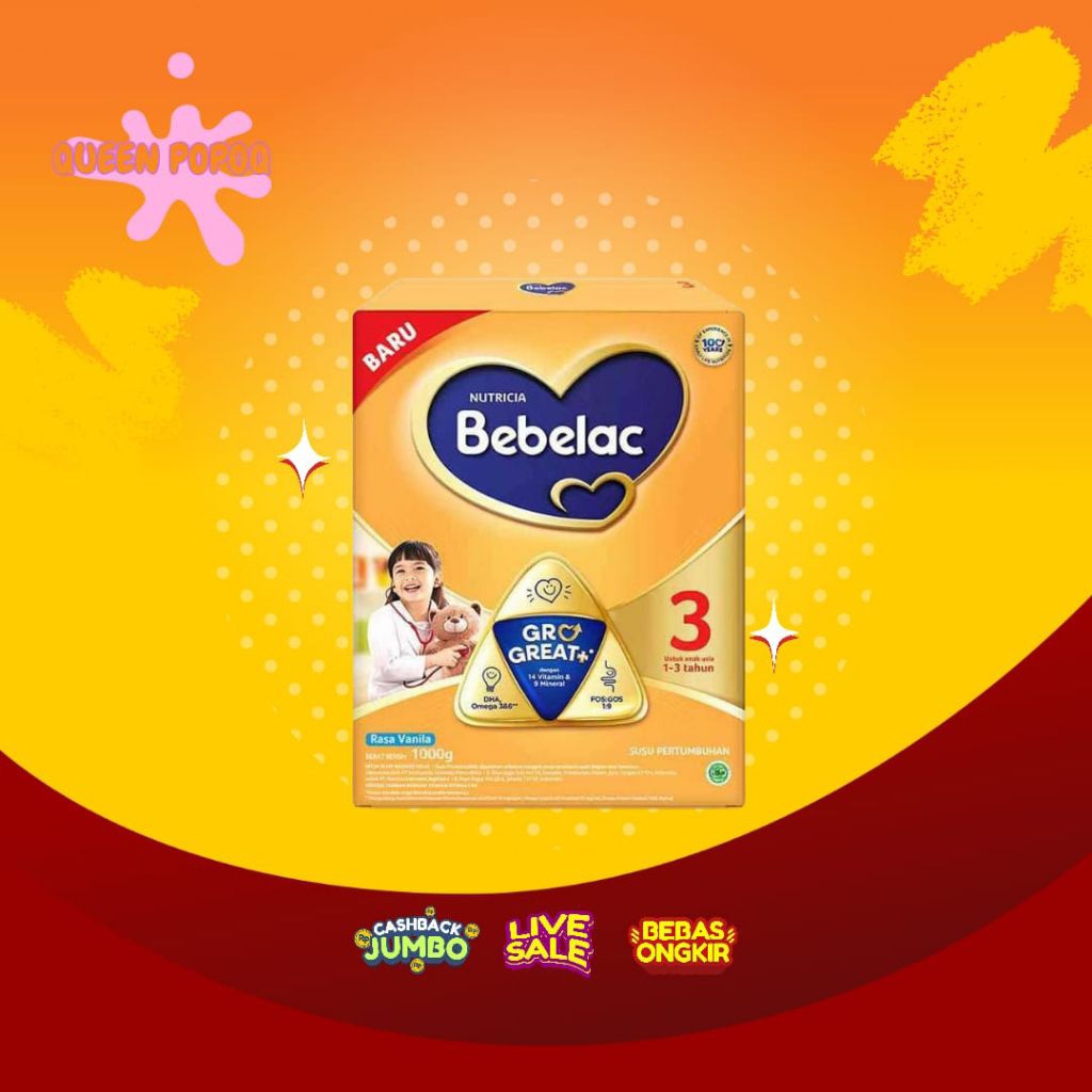 SUSU BEBELAC TAHAP 3 MADU 1kg