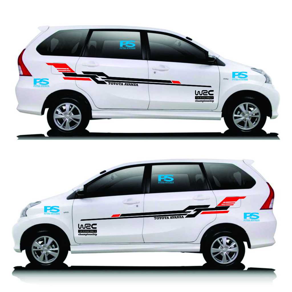PROMO sticker cutting mobil avanza sticker samping mobil avanza xenia terbaru