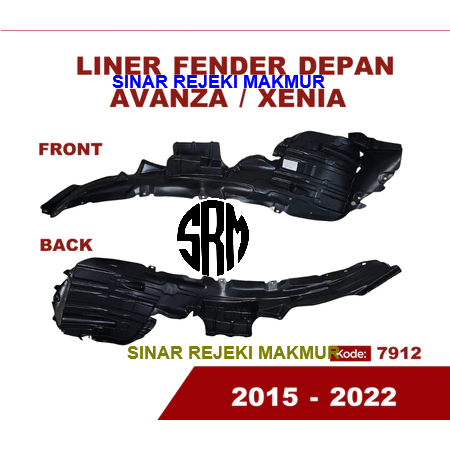 LINER INNER FENDER SPAKBOR DEPAN AVANZA XENIA 2015 2016 2017 2018 2019 2020 2021 2022