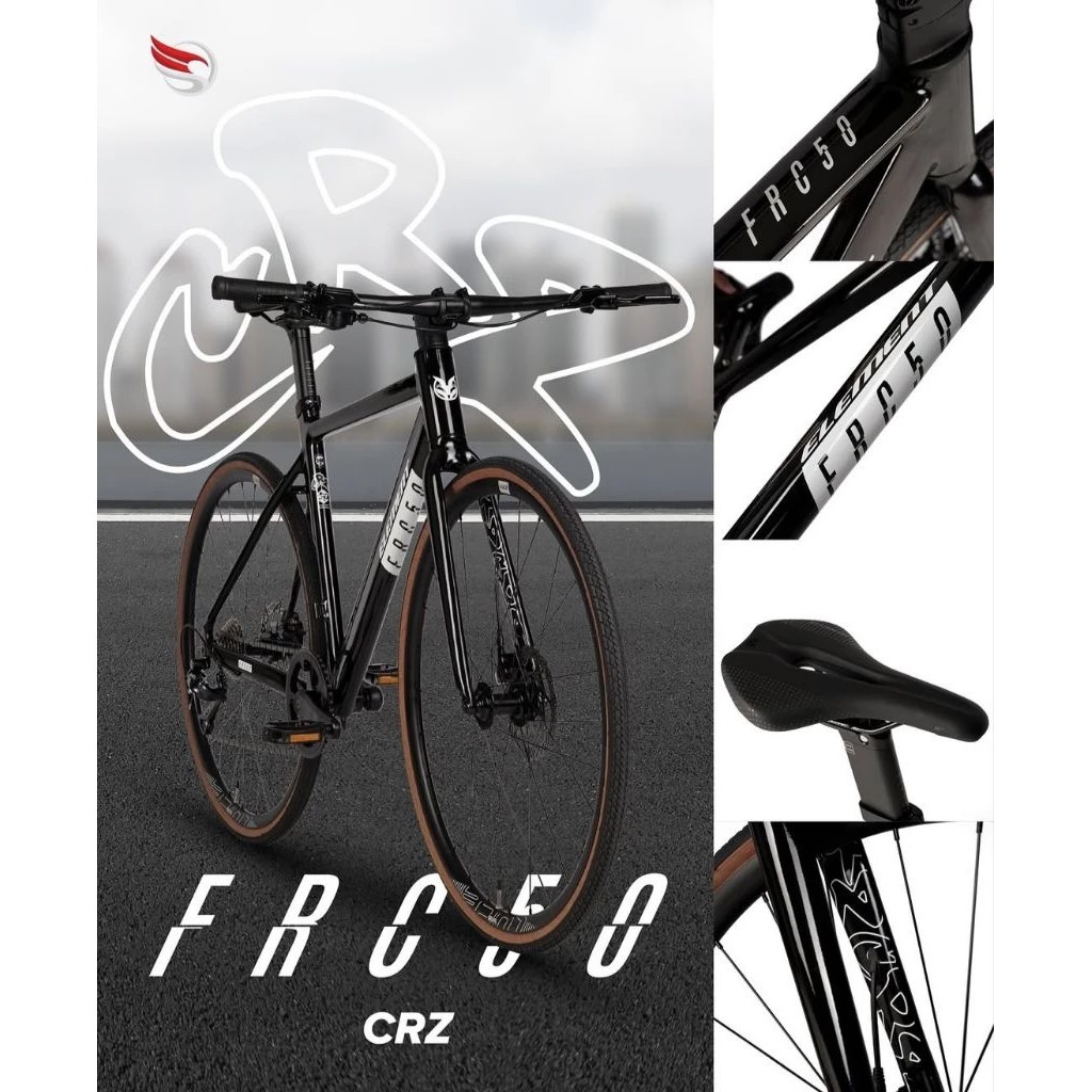 Sepeda Hybrid Element FRC 50 CRZ 9 Speed frame ALLLOY - HYDRAULIC