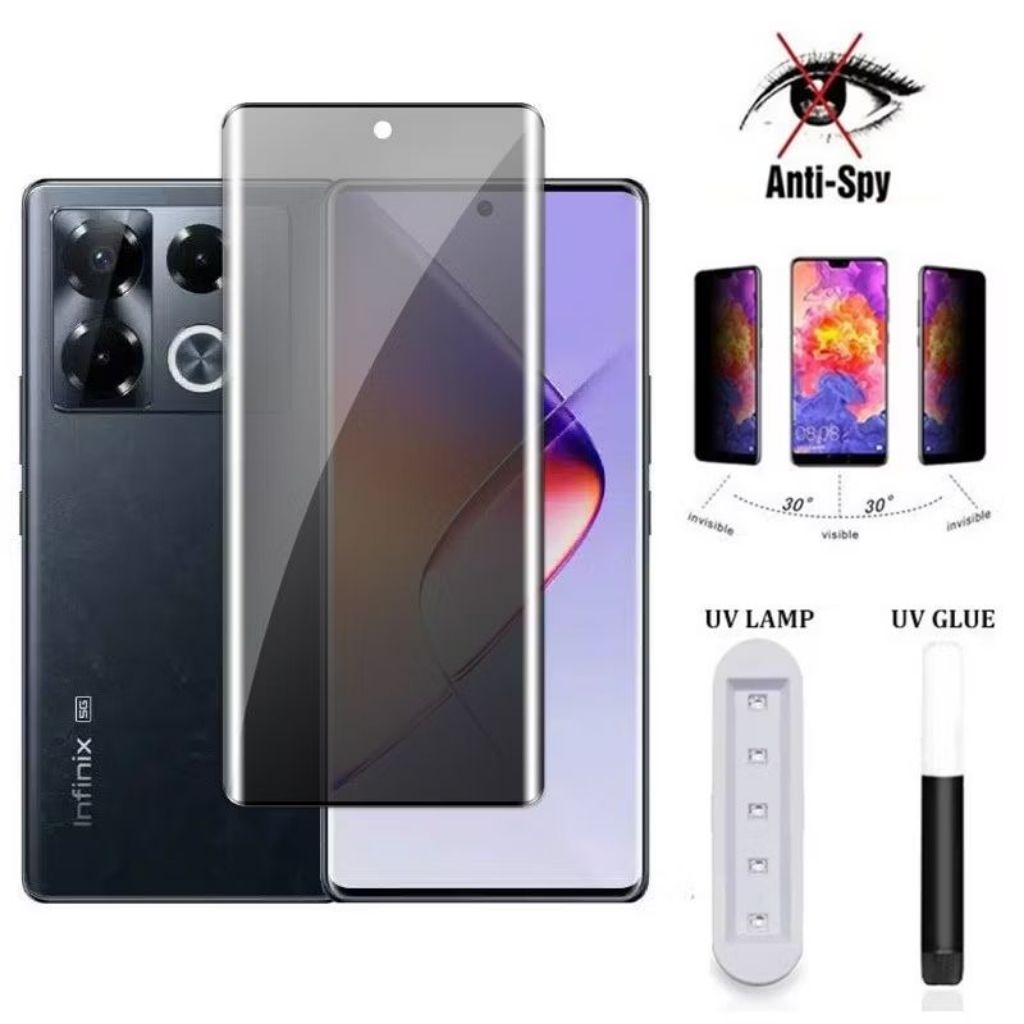 Tempered Glass Curved UV Anti spy Xiaomi Mi 10 Mi10s Mi 10 Pro Mi 10 Ultra Mi 11 Mi 11 Pro Mi 11 Ult