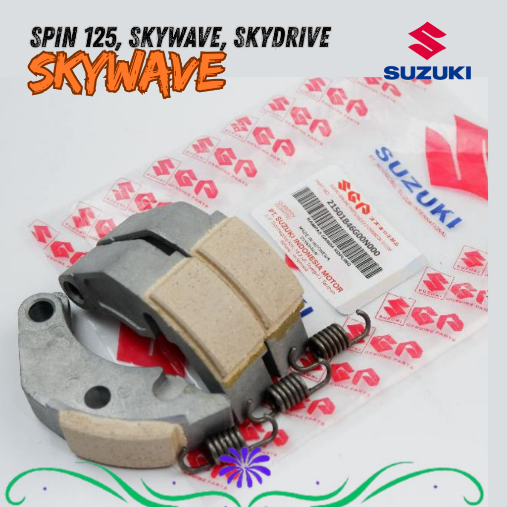 kampas ganda skywave -  kampas ganda suzuki spin 125 SKY 21501B46G00N000 sparepart motor