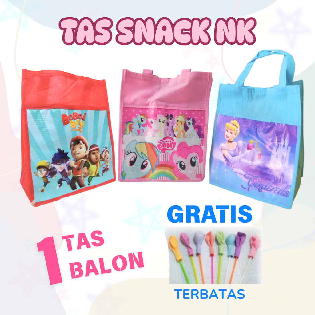 GIRL Goody Bag Ultah Anak / Tas Hampers Anak Lebaran Idul Fitri Goodie Bag Souvenir Ulang Tahun NK