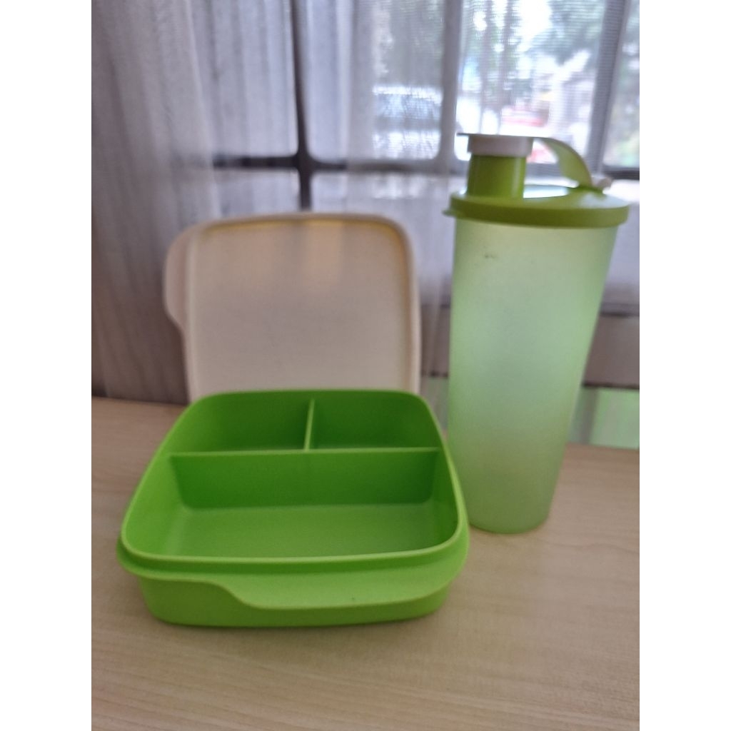 paket bekal dari tupperware, second