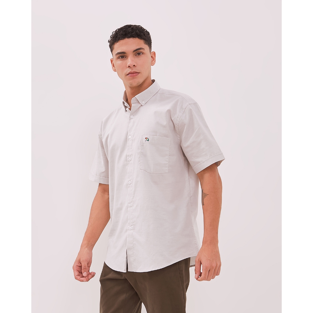 ARNOLD PALMER Kemeja Lengan Pendek Abu-Abu Pria - P-CHGE11-L1