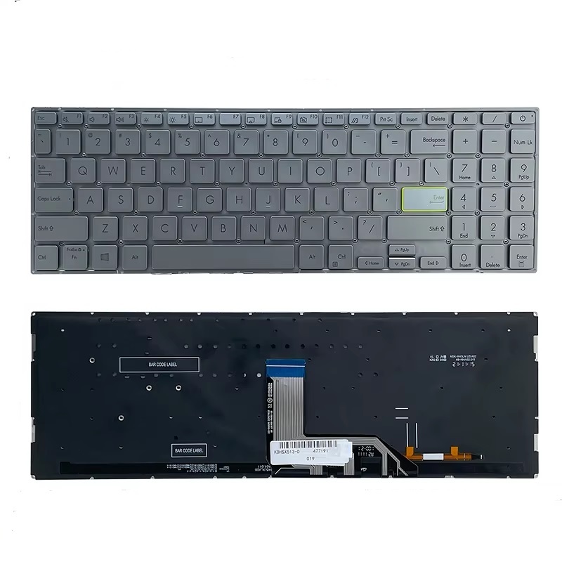 Keyboard Asus Vivobook Ultra 15 X513 K513 M513 K513E K513EA K513M Silver