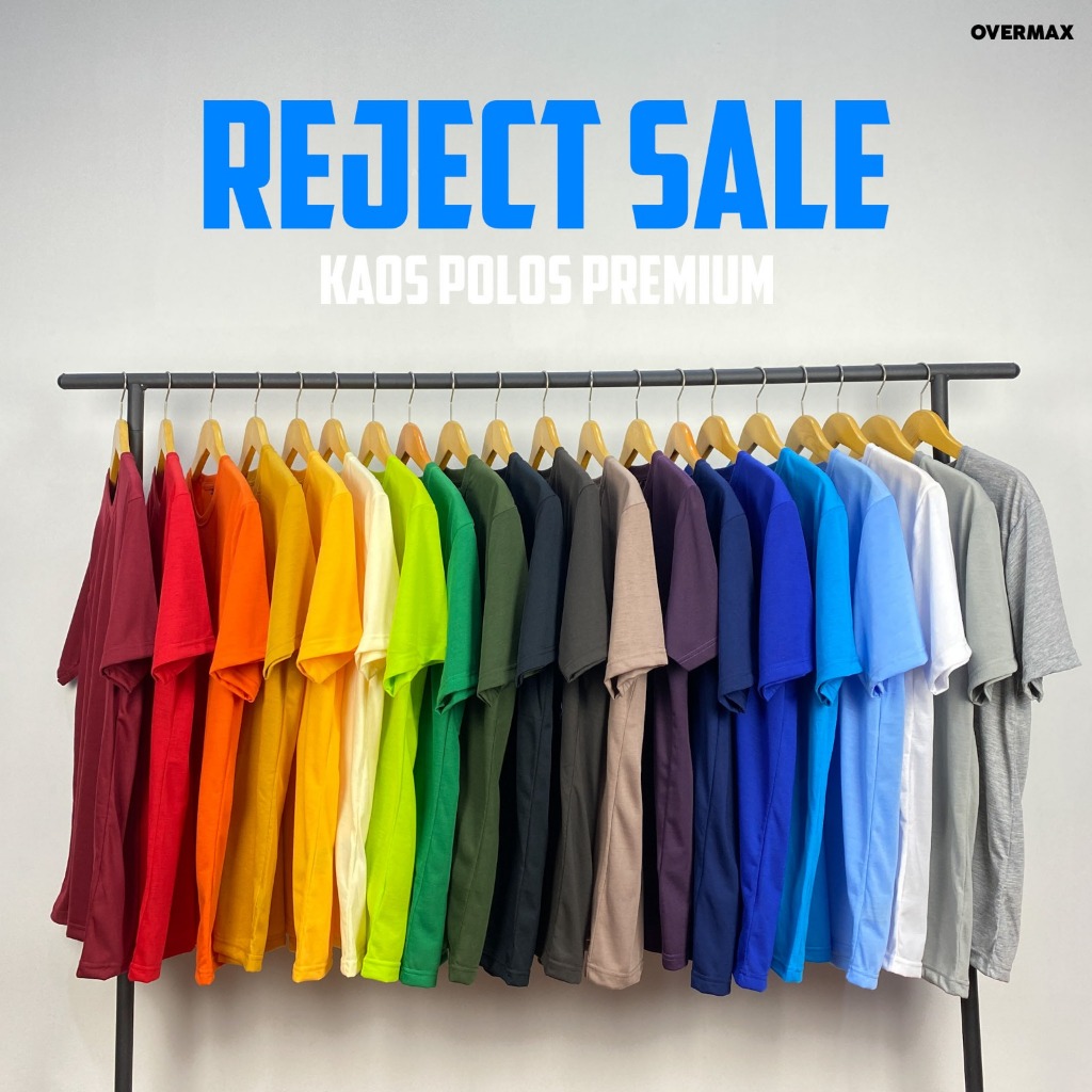 Kaos Polos Premium Reject / BS (Barang Sortir Pabrik)