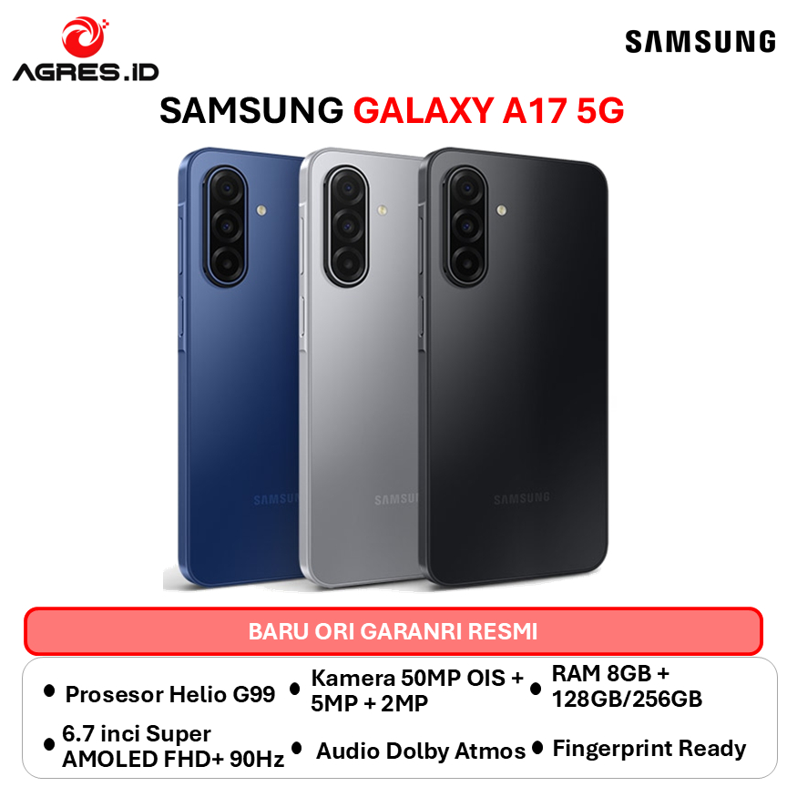 SAMSUNG GALAXY A17 5G 8GB 256GB Exynos 1330 Super AMOLED 90Hz Refresh Rate 5,000mAh