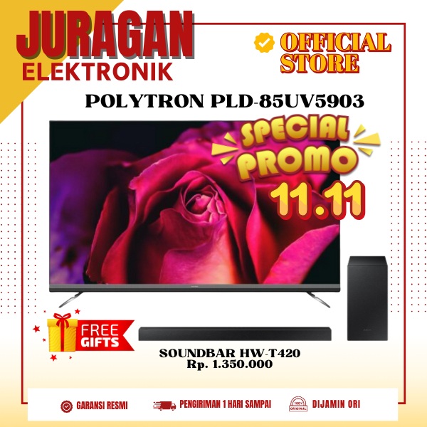 POLYTRON PLD 85UV5903 SMART TV 85 INCH 4K UHD HDR 10+ MINI LED PLD85UV5903 85UV5903