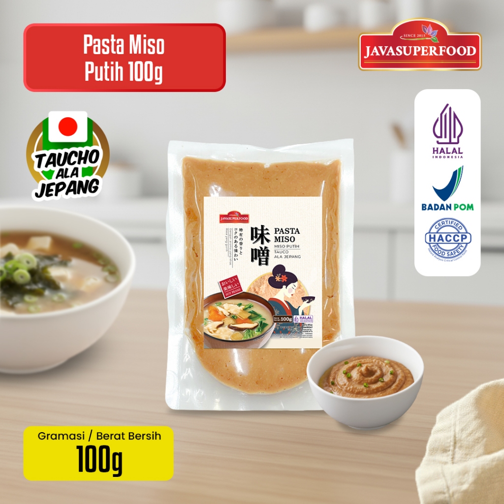 (HALAL) PASTA MISO PUTIH JAVA SUPER FOOD 100GR / TAUCO ALA JEPANG UNTUK MISO SOUP RAMEN UDON / MISO 