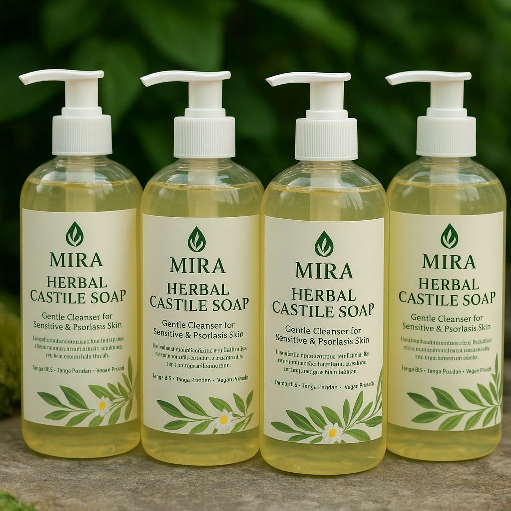 Castile Soap Unscented For Sensitive Skin & Psoriasis - Sabun Eksim Psoriasis Kulit Sensitif Tanpa A