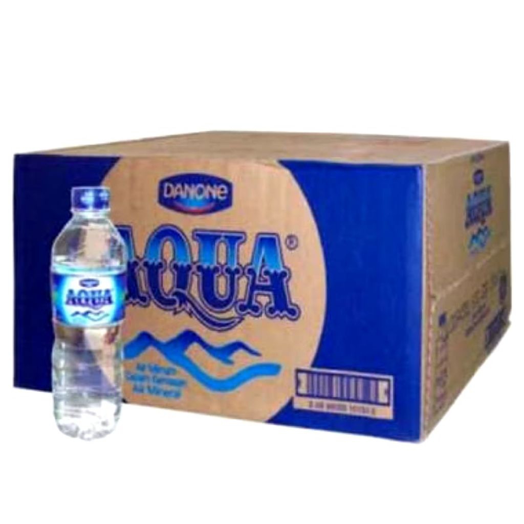 Air mineral AQUA 1dus 600 ML x 24 botol " COD