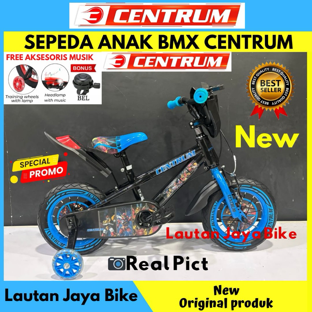 Sepeda Anak Laki Laki BMX 12 Centrum Robot Terbaru