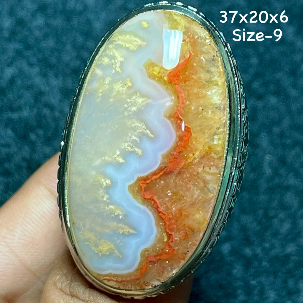 Cincin Batu Akik Natural Lafadz Allah (Asli Alam)