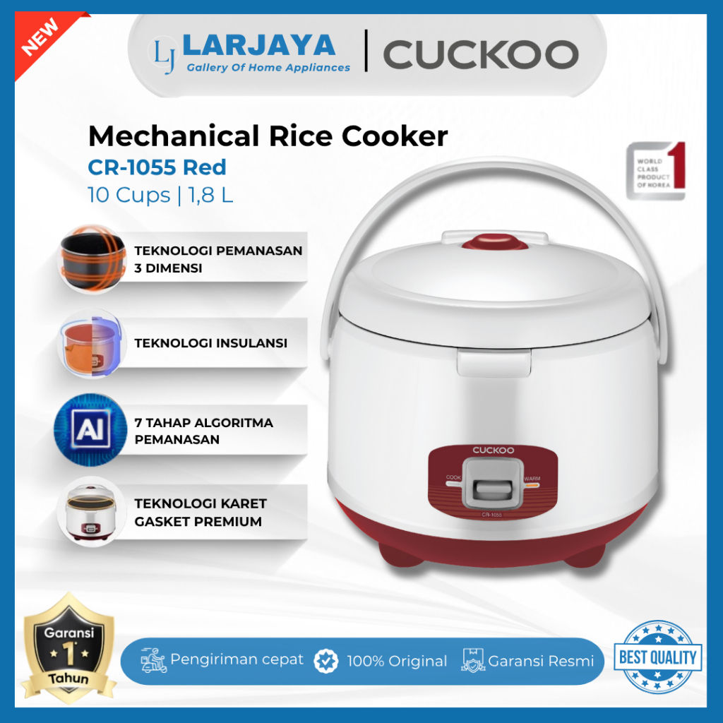 RICE COOKER CUCKOO 1,8 Liter CR-1055