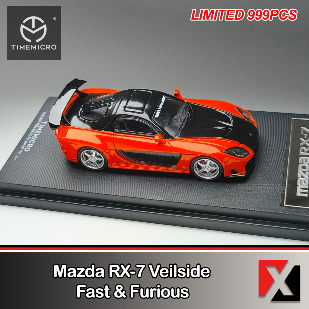 TIMEMICRO 1:64 Mazda RX-7 Veilside Fast and Furious Mazda RX7