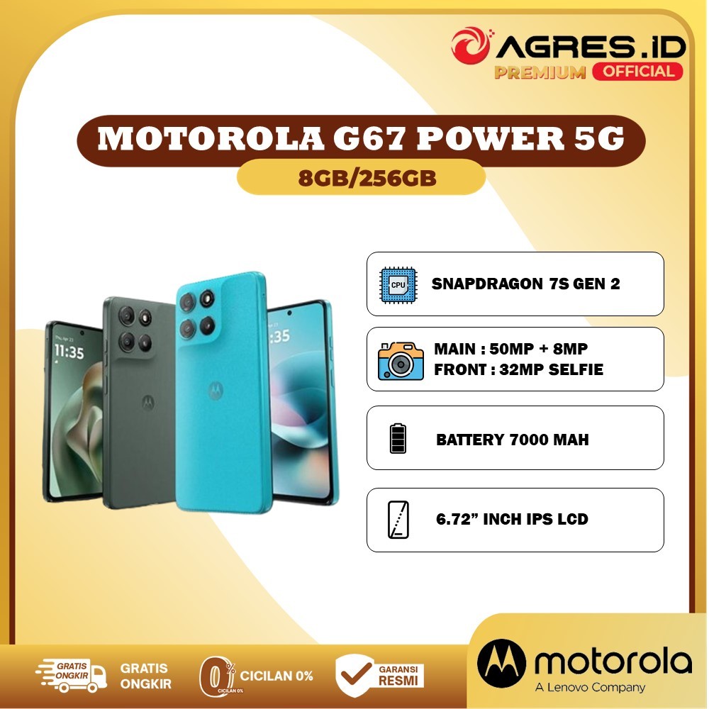 Motorola G67 Power 5G 8GB/256GB Garansi Resmi Motorola Indonesia