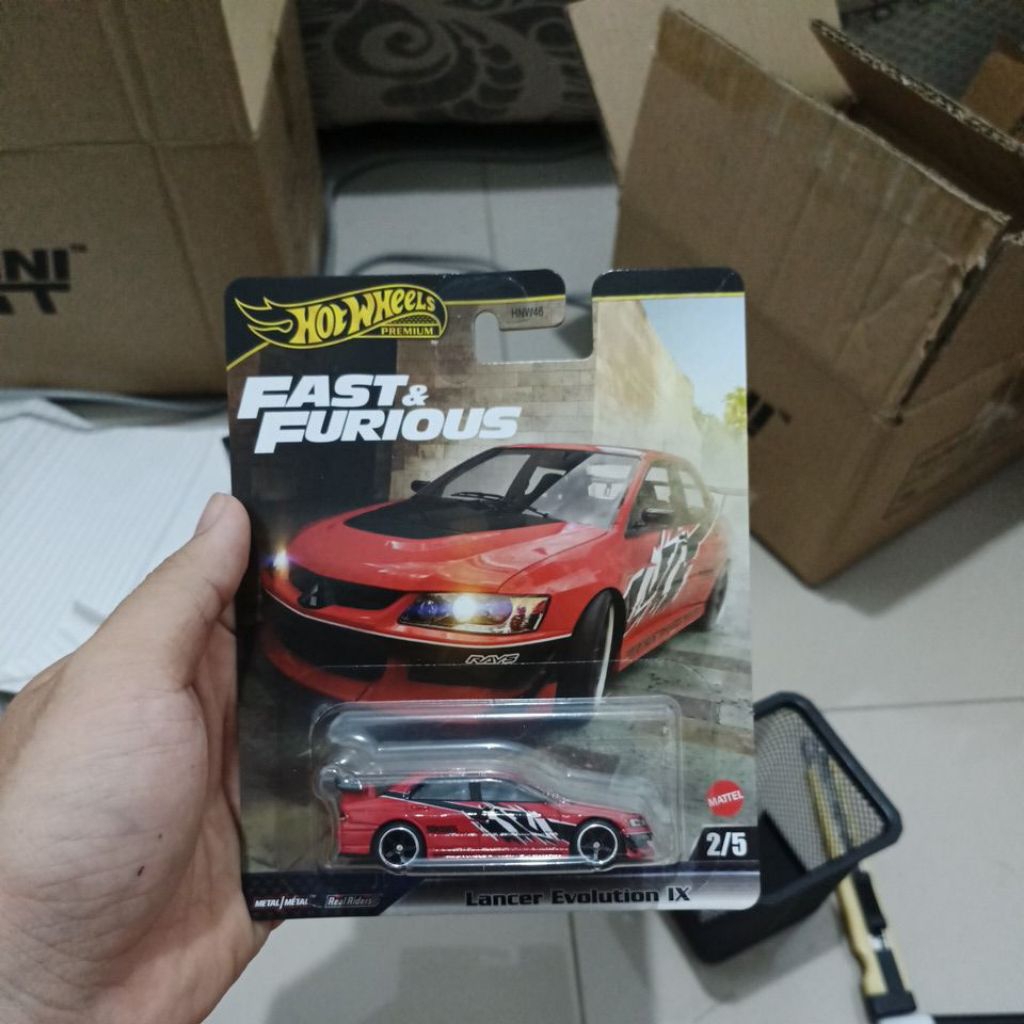 [READY STOCK] [JAPAN CARD] Hot Wheels LANCER EVOLUTION IX FF PREMIUM HOT ITEM