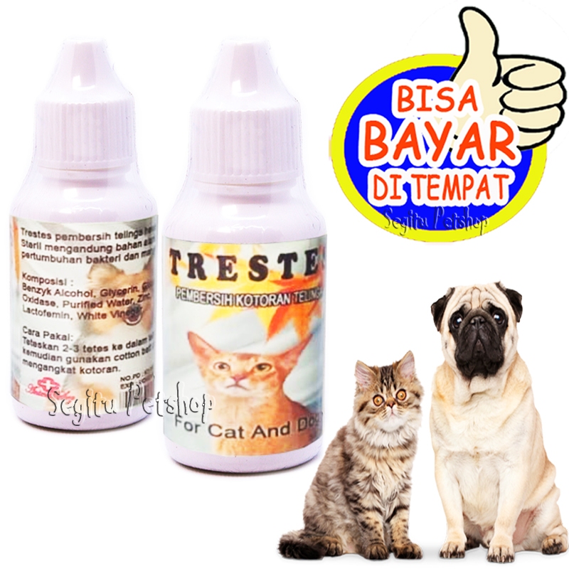 Obat Telinga Kucing Anjing Pembersih Kotoran Bau Trestes