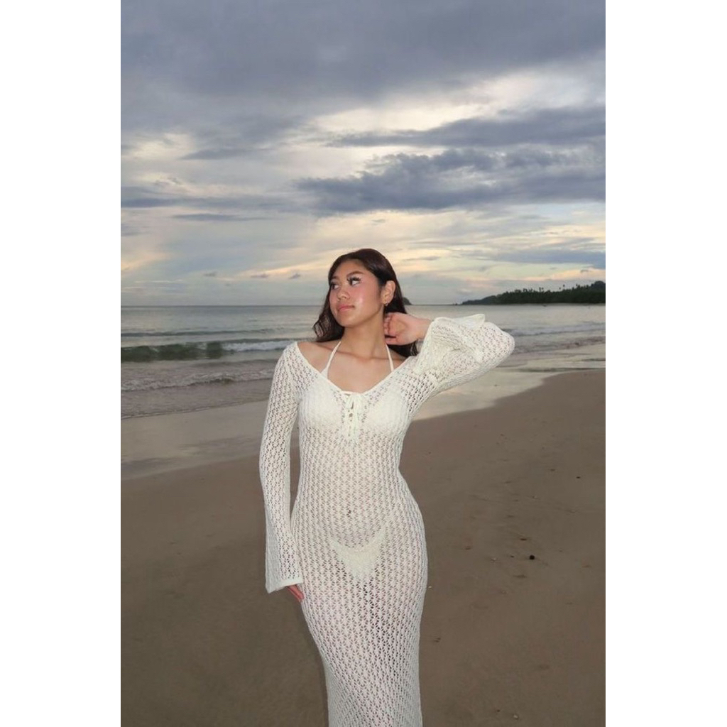 Outfit.Bali | Dress Rajut Carla Wanita | Dress Backless Beachwear