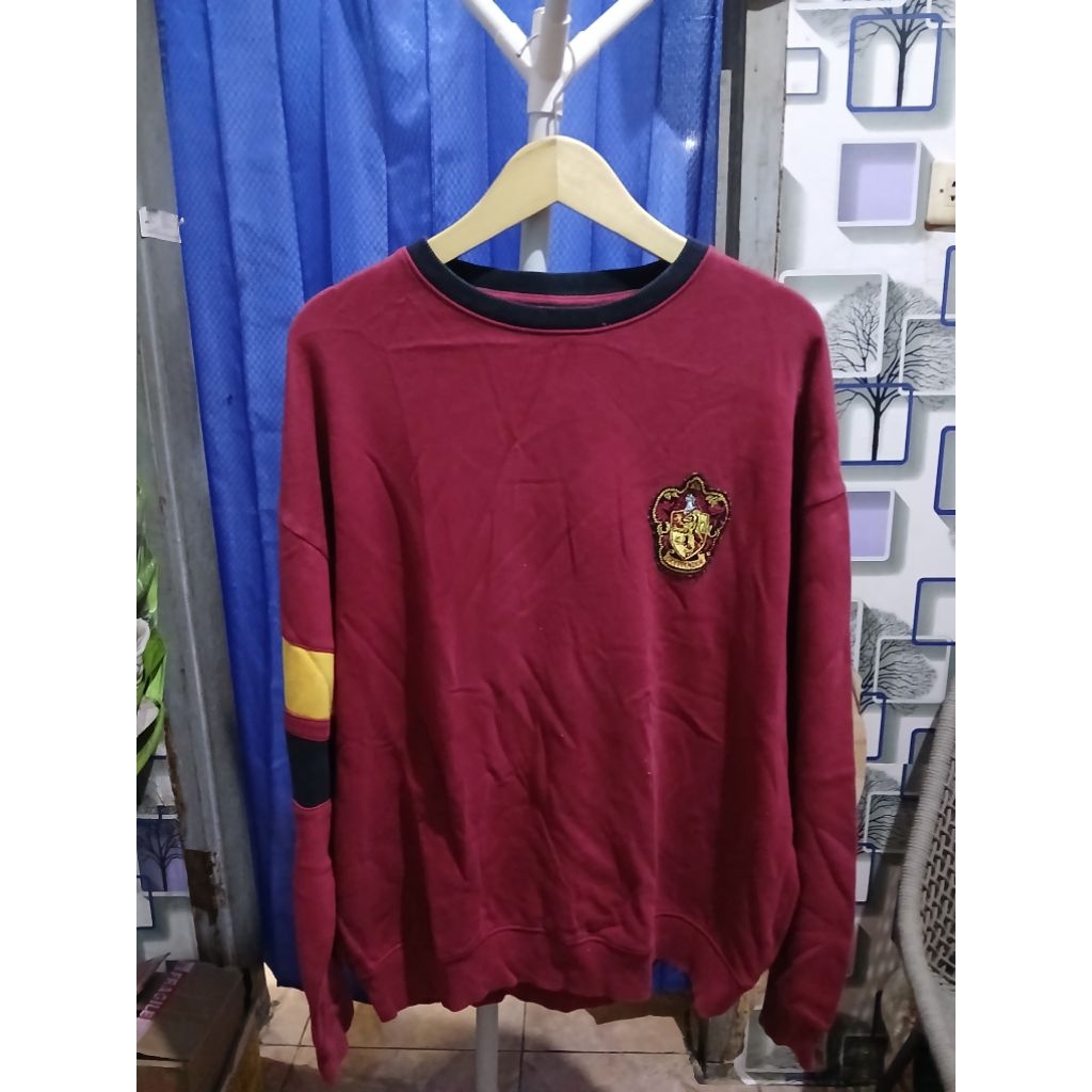 Crewneck graphic tee x harry potter burgundy