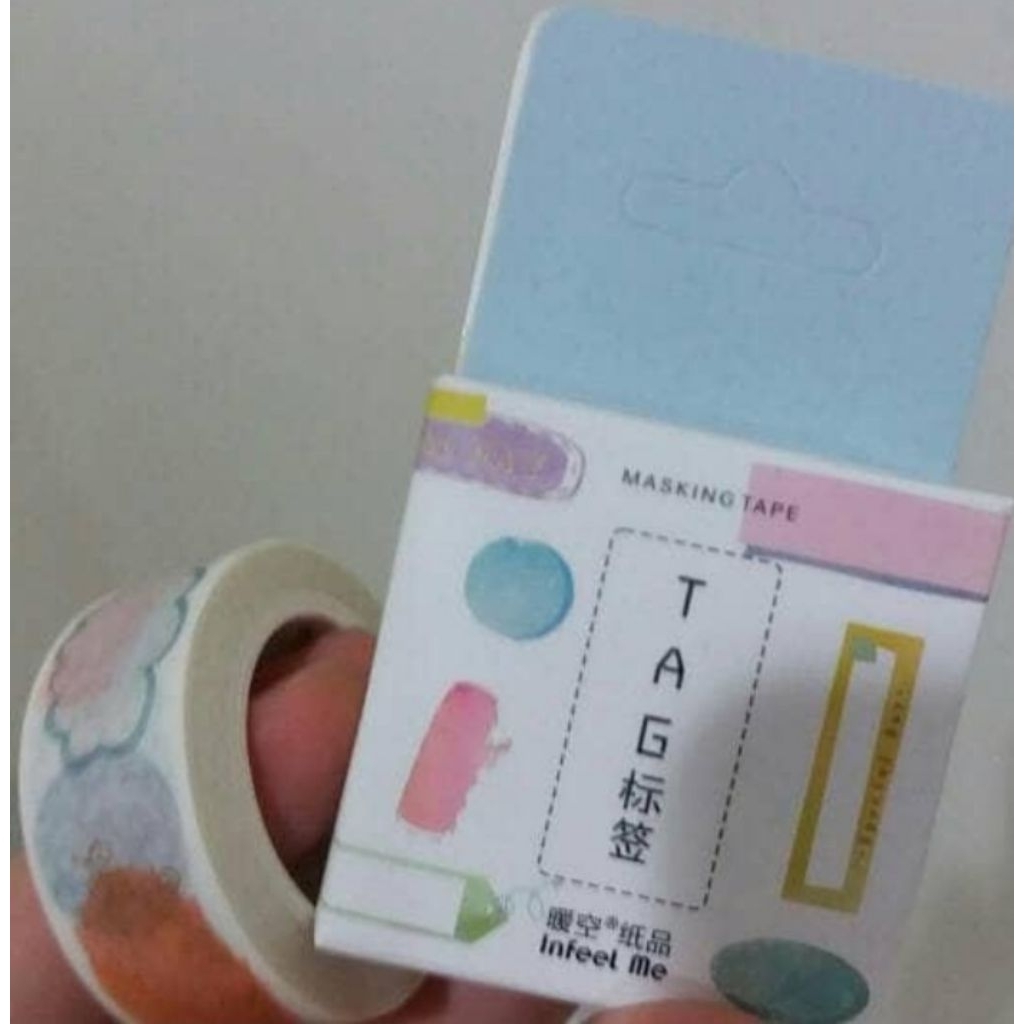 masking tape infeel me tag