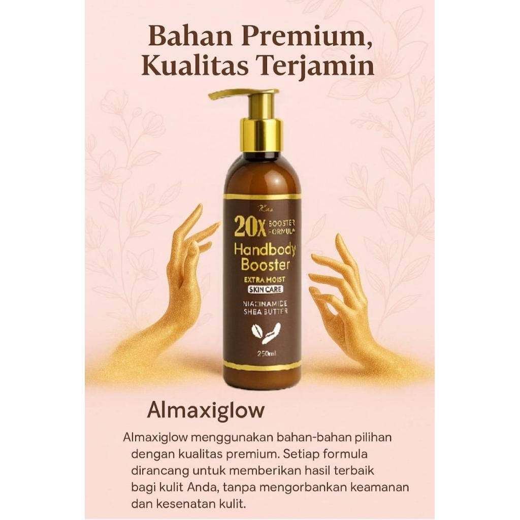 Handbody super 20X whitening formula al maxi glow termurah original