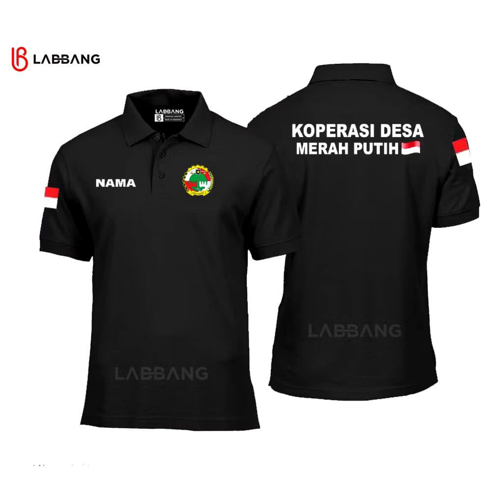 KAOS KERAH POLO/ POLOSHIRT KOPERASI DESA MERAH PUTIH KEREN DAN NYAMAN DIPAKAI