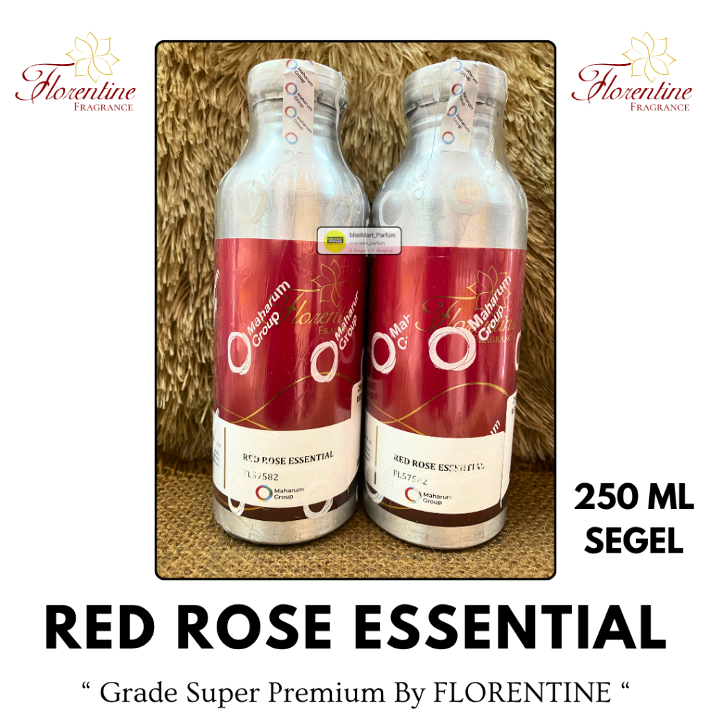 Bibit Parfum FLORENTINE - RED ROSE ESSENTIAL ( 250 ML SEGEL Alumunium ) B Rose Essential FLORENTINE 