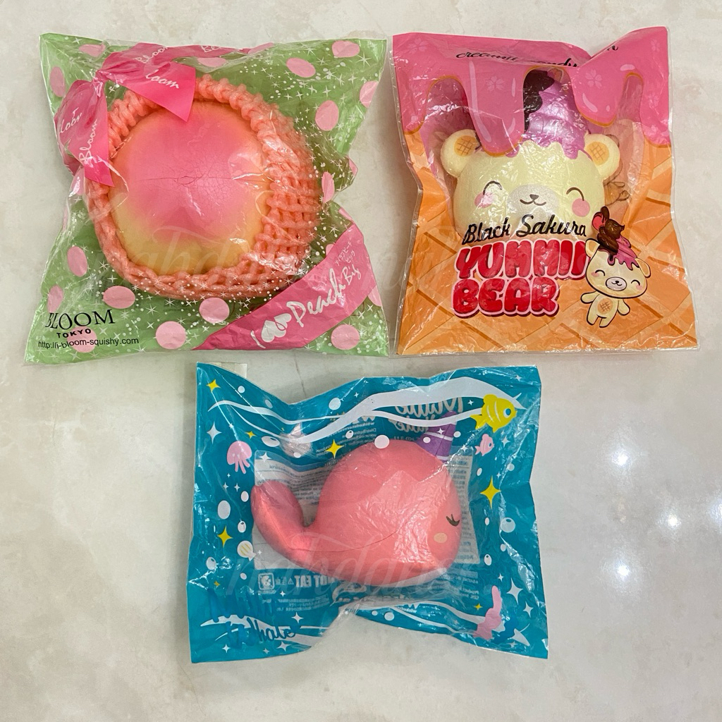 squishy cafe de n heart churros ibloom peach millie the whale yummiibear mascot cutie creative monst