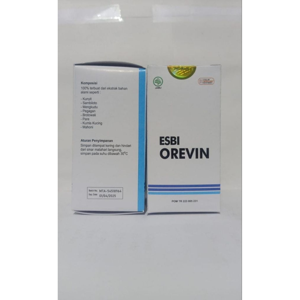 Esbi Orevin Original Obat Herbal Diabetes Gula Darah Tinggi Kencing Manis Ampuh