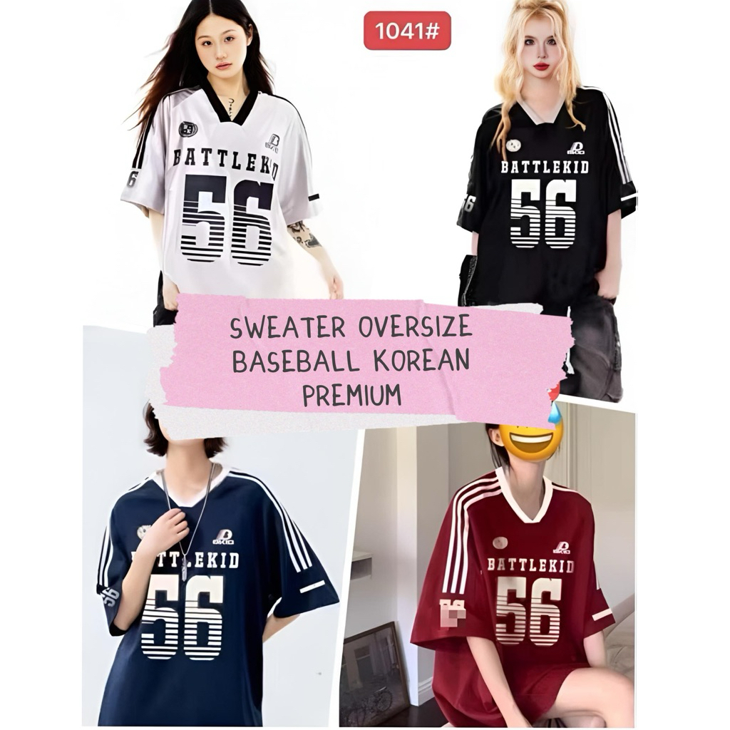 JIZEE-ATASA WANITA-TSHIRT OVERSIZE V neck 56