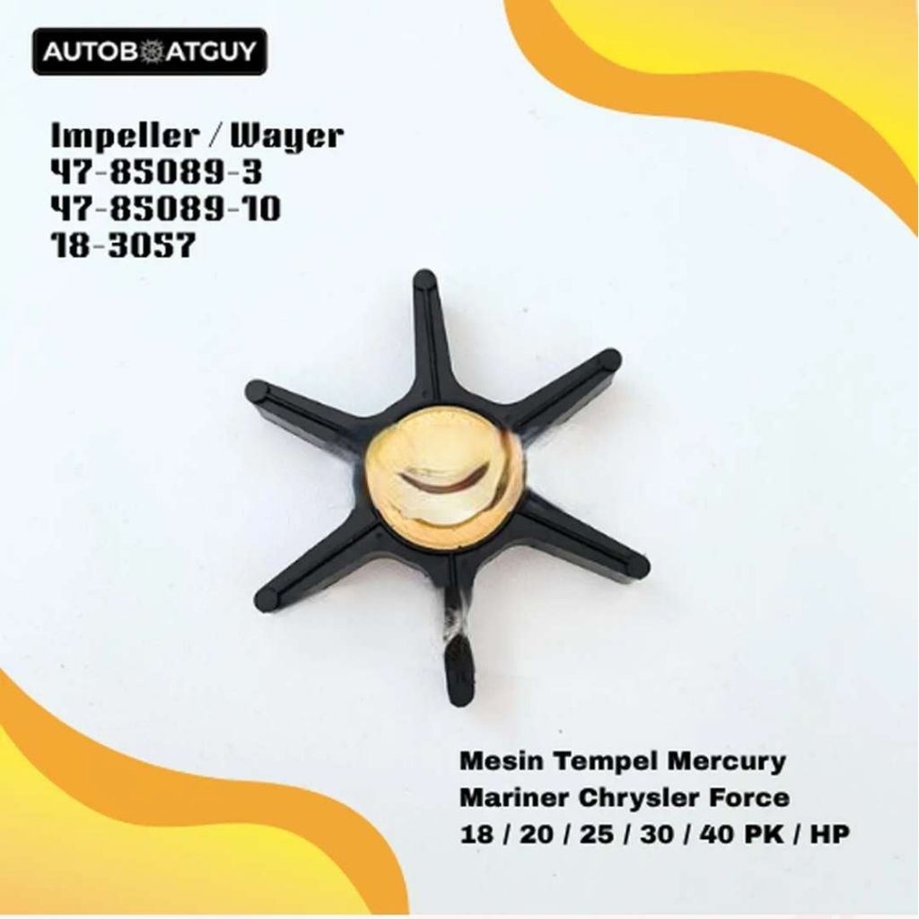 Impeller 47-85089-10 Mercury 18 25 30 40  HP / PK