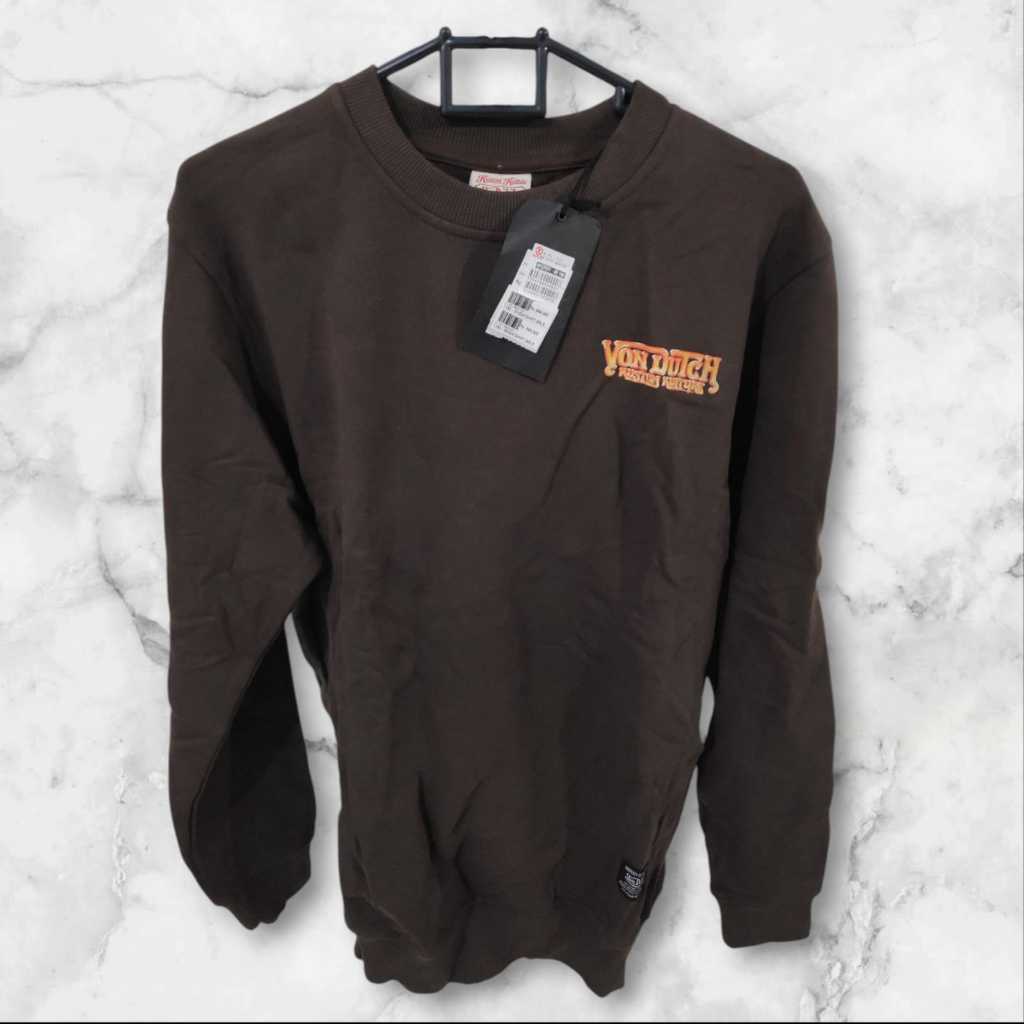 Sweater Crewneck Unisex 1183 Von Dutch Original | Kaos Lengan Panjang Pria Wanita Original Branded M