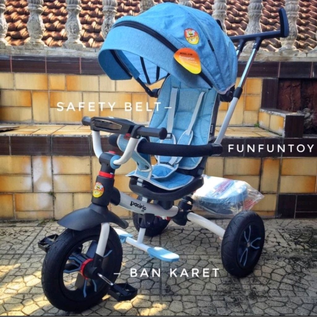 sepeda stroller anak roda tiga pacific junior pc 5088 ban karet Bekas bisa nego