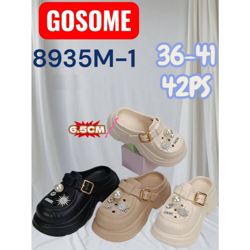 8935 M-1 / REAL PIC Sandal Clog Baim Karet Jelly Eva Wanita Free Jibbits Hits Kekinian Nyaman Murah 