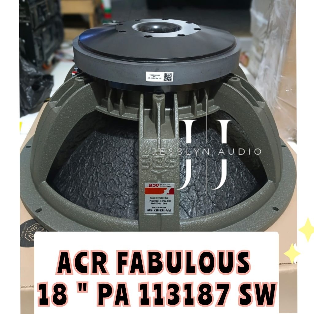 Speaker ACR Fabulous 18 inch Subwoofer 18" PA 113187 SW FAB Subwoofer Original