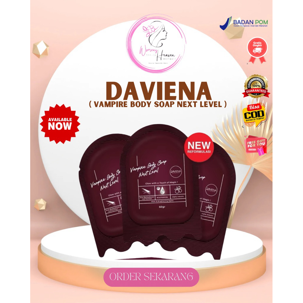 SABUN VAMPIRE DAVIENA/ VAMPIRE BODY SOAP NEXT LEVEL TERBARU / VAMPIRE MASK AND BODY SOAP