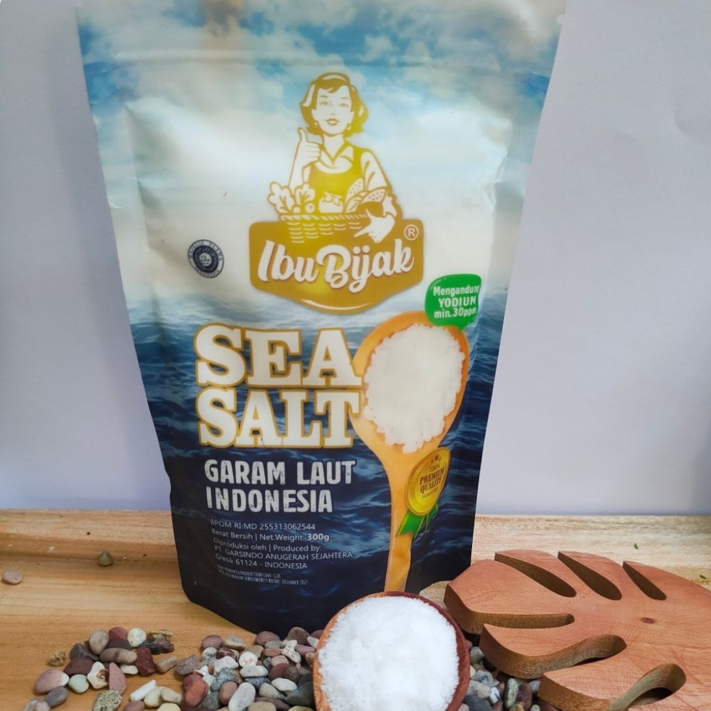 Garam Yodium Sea salt halus Fine Salt  Ibu Bijak 300g gram
