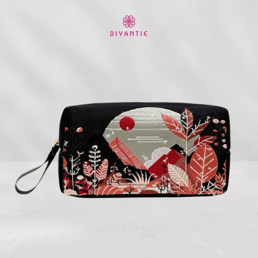 Timeless Premium Local Bag | Canvas Mix Leather | SELARAS POUCH- BY BENTANG MAYA