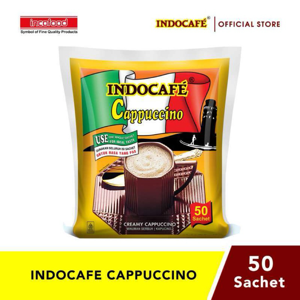 INDOCAFE CAPPUCINO 50 sachet