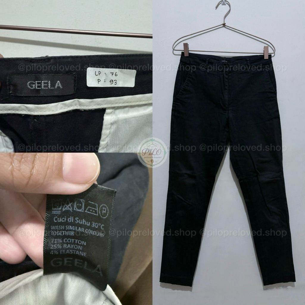 PRELOVED | Celana Slimfit | Black | Good Condition